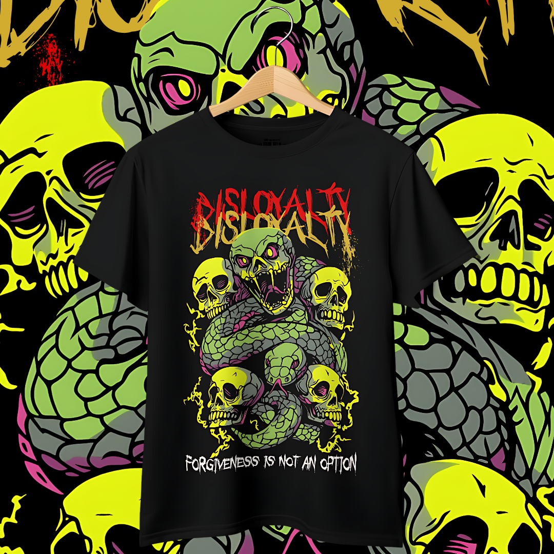 "Disloyalty" Oversized Fit Front Print Tee