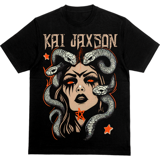 "Medusa" Oversized Fit Tee, Choice Of Either Front or Back Print