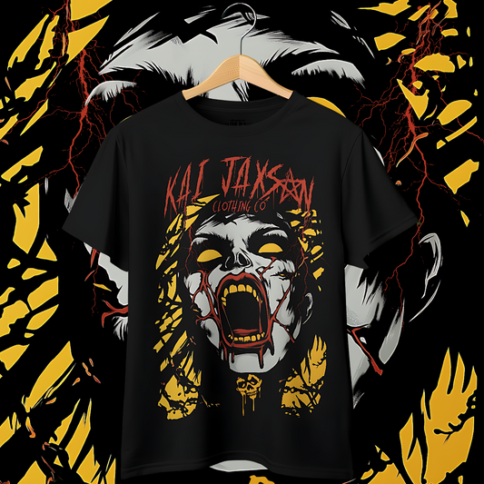"Prisoner" Oversized Fit Front Print Tee