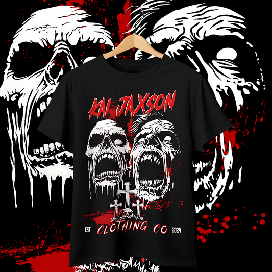 "Hell Is Waiting" Oversized Fit Front Print Tee