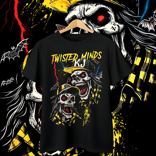 "Twisted Minds" Oversized Fit Front Print Tee